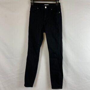 Good American Good Legs Jeans 00/24 Black Slim Leg